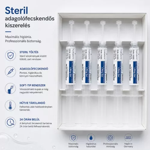 VitaLaser® Lifting Gel steril adagolófecskendős hialuron gél LED és lágylézer kezelésekhez