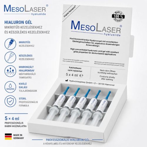 MesoLaser® hyaluslide hialuron gél mikrotűs kezelésekhez